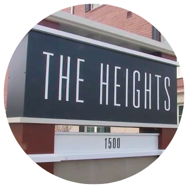 The Heights Building Sign