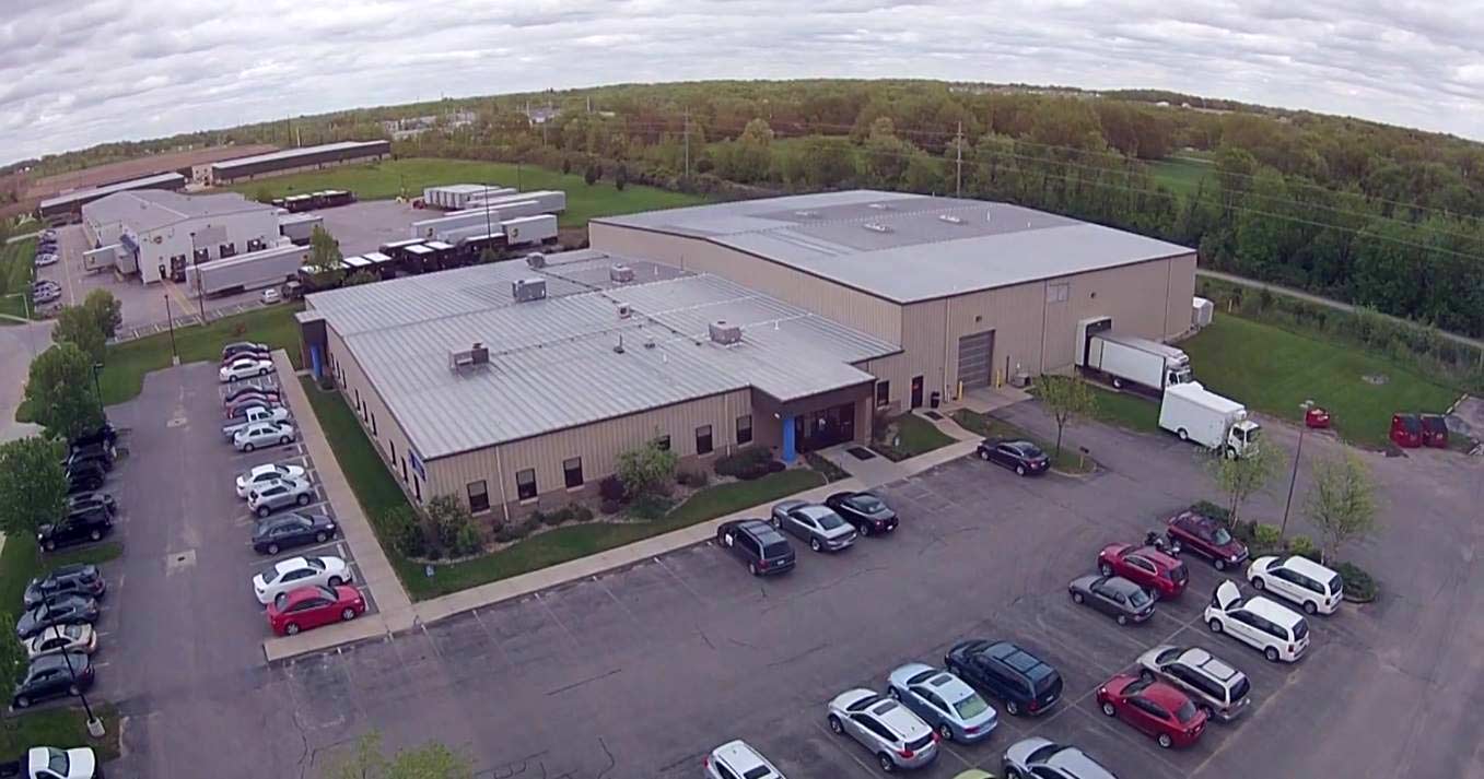 HACAP corporate building from a drone