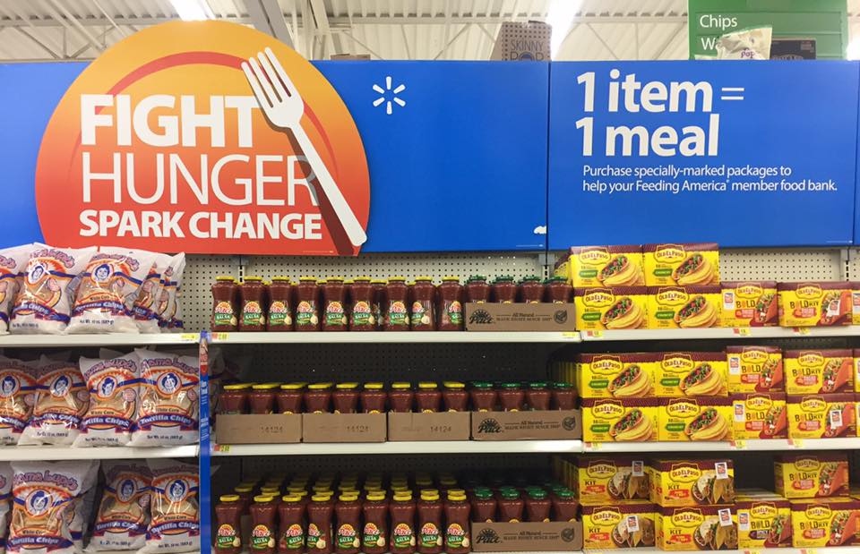 Walmart and Sam’s Club Raising Funds for HACAP Food Reservoir in Fight Hunger. Spark Change. Campaign